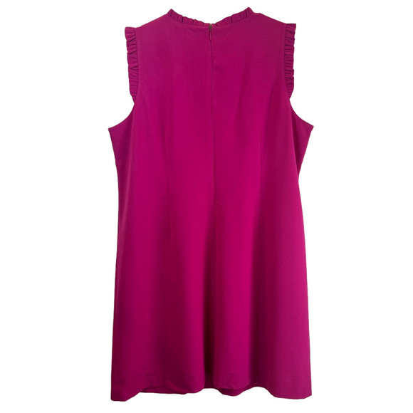 J. CREW Ruffle Neck Shift Midi Dress - Picture 10 of 15